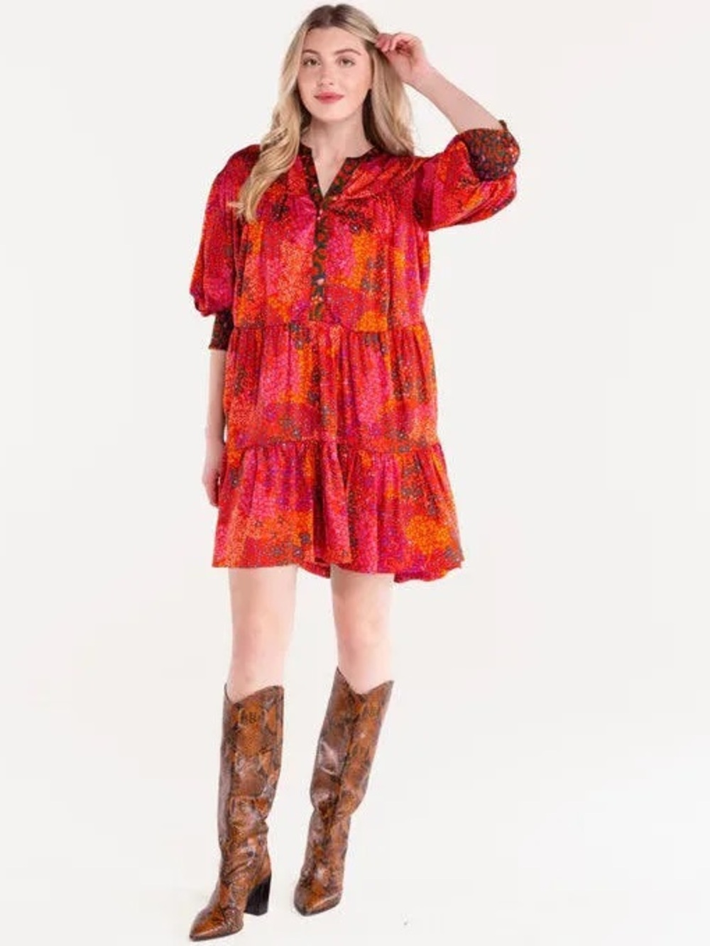 ALDEN ADAIR Charlotte Dress funky town XS